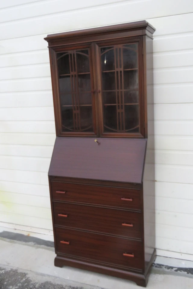 Escritorio de secretaria alto Art Deco de principios de 1900 6142 Foto 3 de 4