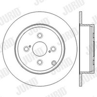 2X Jurid Bremsscheibe Coat+ 562600JC JC Schachtel FüR Toyota Corolla Verso VVT