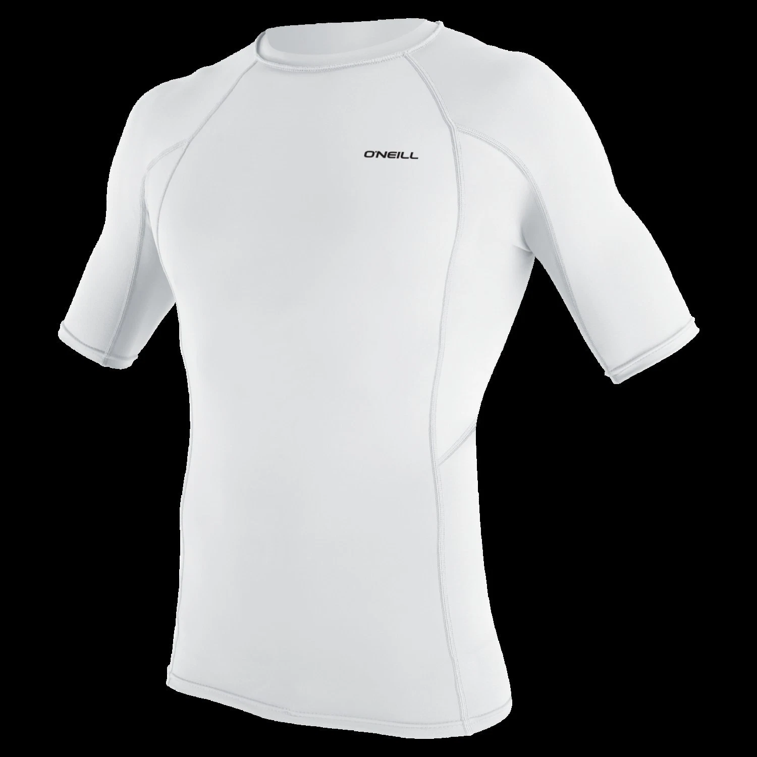 O'NEILL MENS RASH VEST TOP.SKINS UPF50+ WHITE SUN PROTECTION GUARD T SHIRT.W26