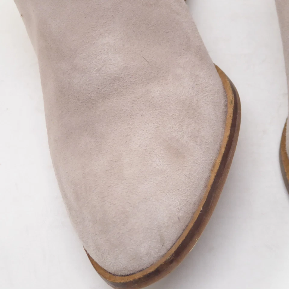 Botas al Tobillo Seychelles Floodplain Gamuza Cuero Beige Talla 6.5 Tacón Bloque Foto 3 de 4