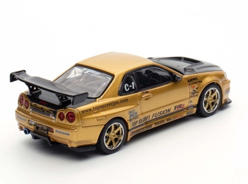 Inno64 1:64 Nissan GT-R R34 Top Secret Gold IN64-R34TS-Gold | eBay