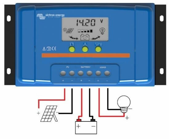 Victron SCC010030050 BlueSolar PWM-LCD & USB 12/24V-30A