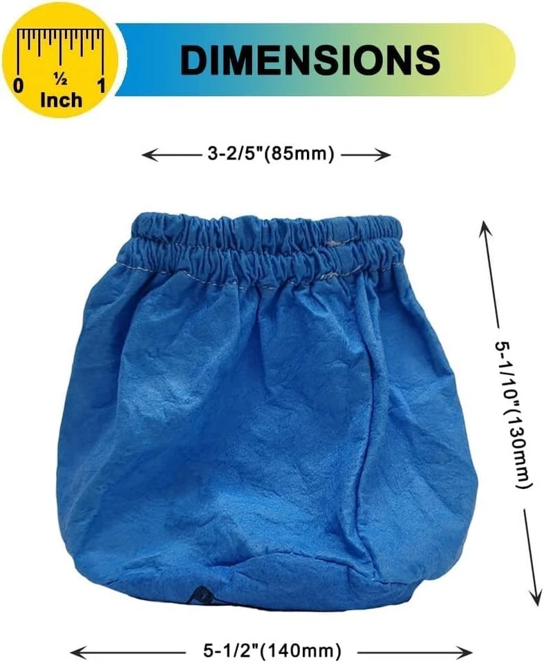 Paquete de 5 filtros de vacío Vrc2 para armadura todos 2,5 galones y Vacmaster 1,5 a 3,2 galones Foto 3 de 4