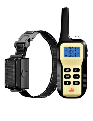 1100 Yard Remote Dog Shock Collar w/ Auto Anti Bark for Small Medium Large Dog