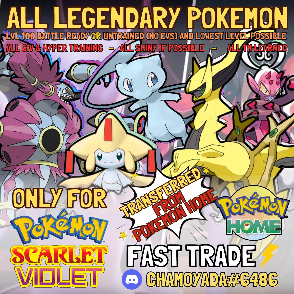 All POKEMON LEGENDARY ✨ SHINY ✨Battle Ready ✨Pokemon Scarlet & Violet  🚀Trade🚀+