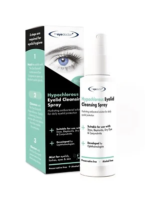 The Eye Doctor Hypochlorous Eyelid Cleansing Spray 100ml MGD Blepharitis Dry Eye