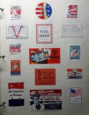 US: American Pride, Americanism Poster Stamps/Cinderellas. LOT of 15 AS SHOWN 