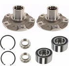 2 Front Wheel Hub Bearing Kits Fit BMW 325Xi 328Xi 330Xi 335Xi XDrive Nut Clip