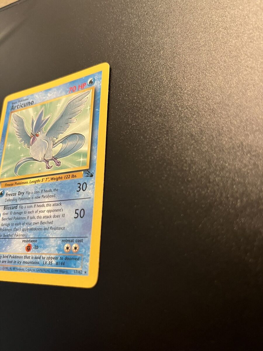 Articuno 17/62 1st Edition Fossil Set Non-Holo WOTC Pokemon Card