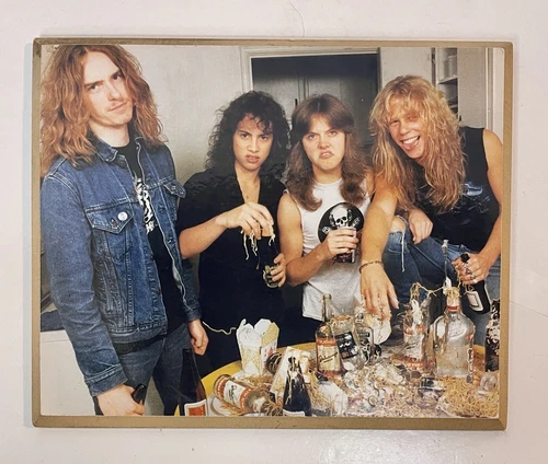 Vintage Metallica Fan Photo Plaque 8”x10” Wall Art Rock Band