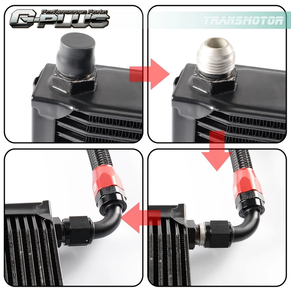 25 Row Bolt On Oil Cooler Kit Upgrade Fit For BMW 3 Series 335I E90 E92 N54 - Imagen 4 de 4
