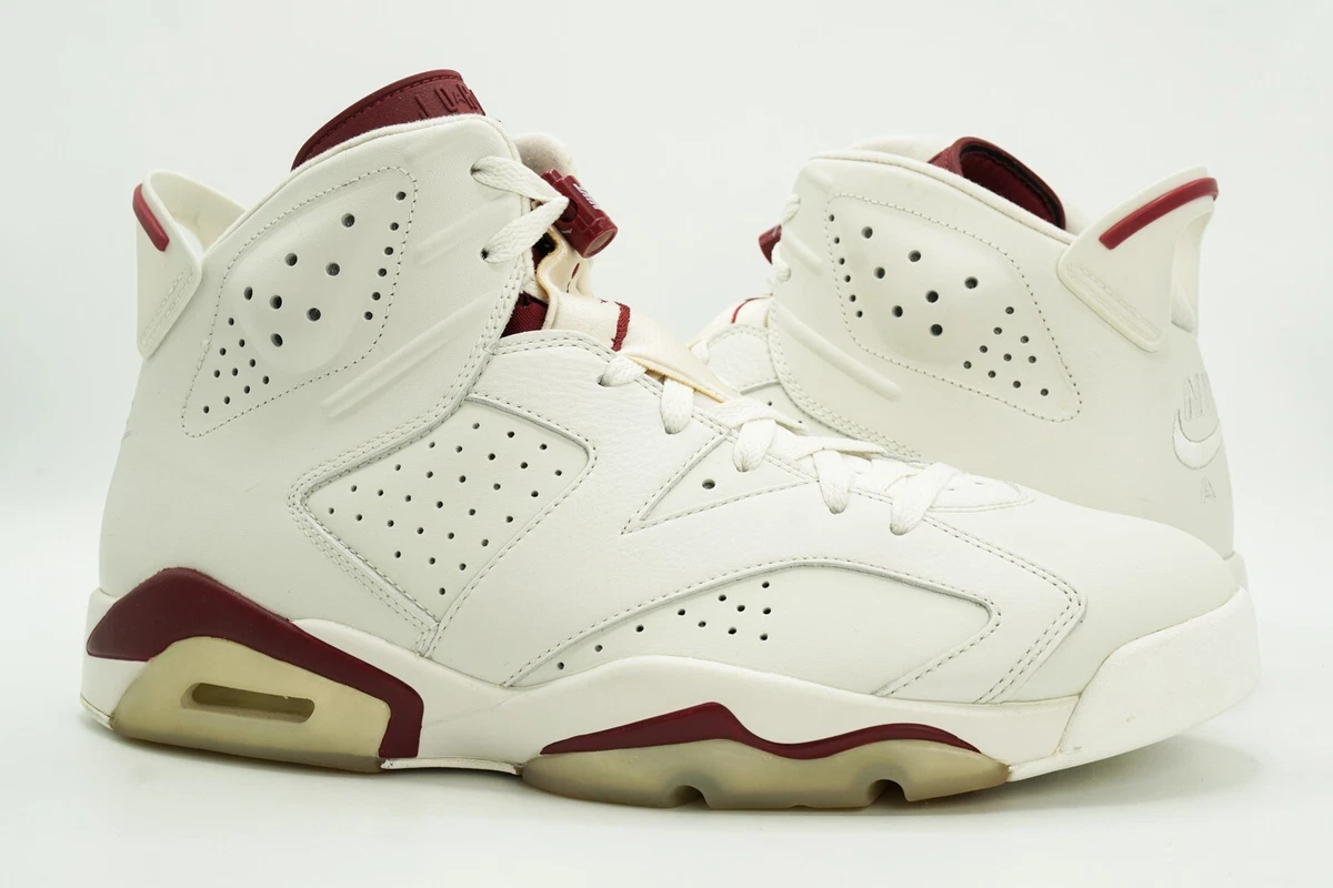 white maroon retro 6