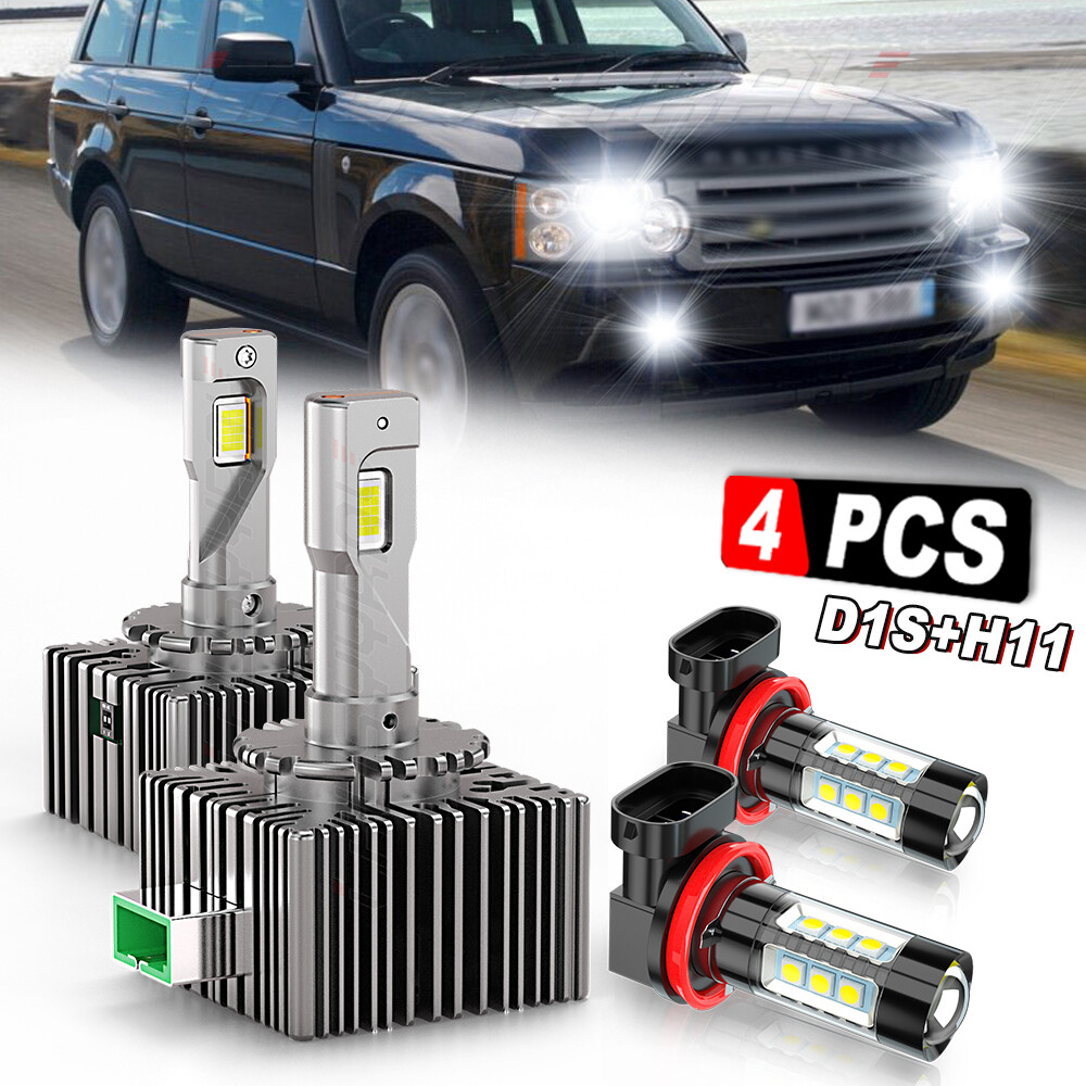 For Land Rover Range Rover 2006 2007 2008 D1S+H11 LED Headlight Hi