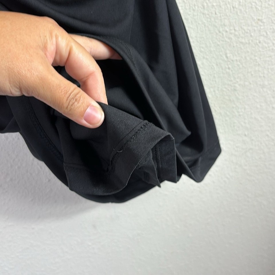 Zara Short Mini Black Dress with ruching size Small eBay