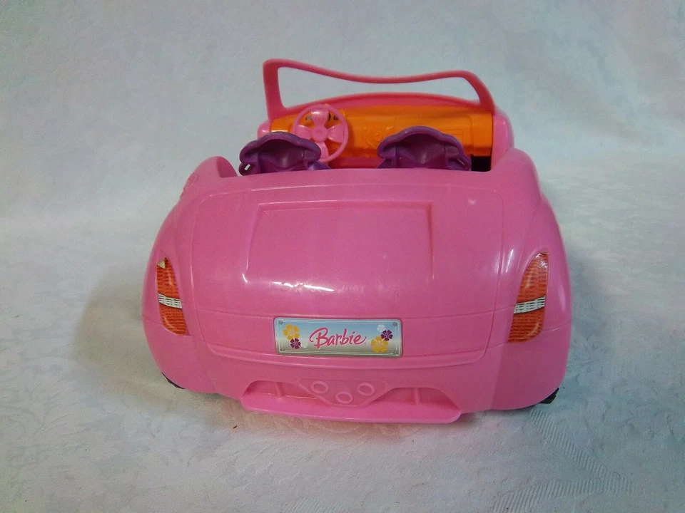 Coche muñeca Mattel rosa 2007 accesorio 14" vehículo Barbie juguete convertible Foto 3 de 4