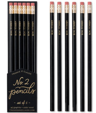 Frankie  Claude No. 2 Pencils Set of 6 "Goal Digger"