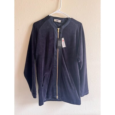 #ad #ad Kith Lidl Velour Baseball Jersey M Navy $50.00