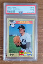 1987 Topps #614 Roger Clemens All Star PSA 9 Boston Red Sox (UCSC_C)