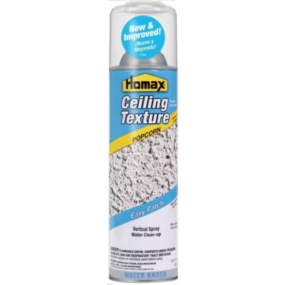 Homax 14 oz. Ceiling Popcorn Easy Patch Spray Texture,Water based for easy clean