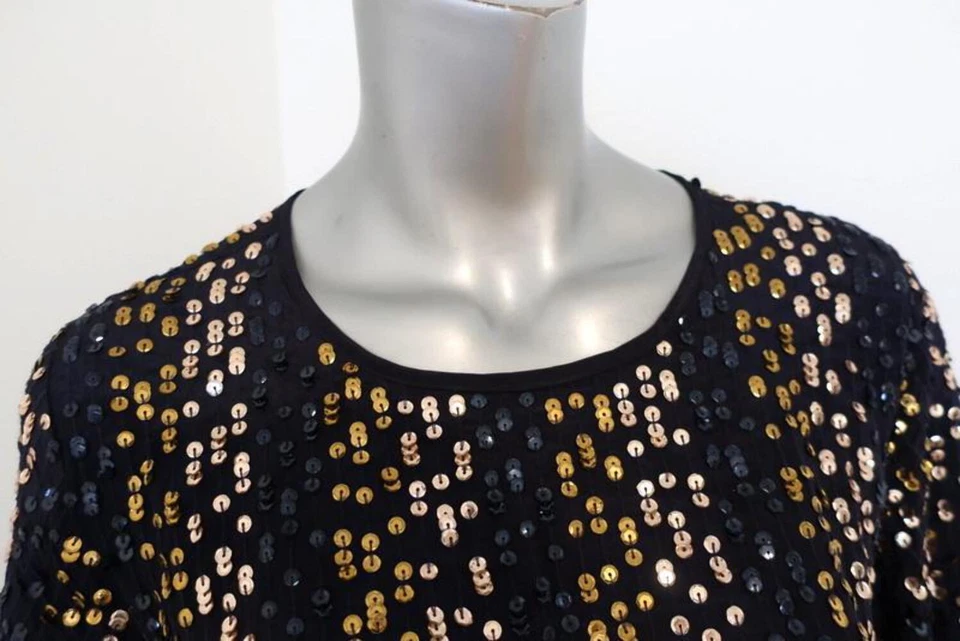 Velvet by Graham & Spencer Vivi Sequin Dress Multi Size Small Short Sleeve Mini - Image 3 of 4
