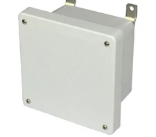 6"x6"x4" AM Series fiberglass wall mount enclosure assembly with 4-screw