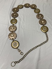 Navajo Style Concho Brass Rhinestones Belt Adjustable