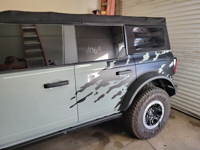 Mud Splash Side Stripes Decal Fits 2021 2022 &up Ford Bronco 2 and 4 Door