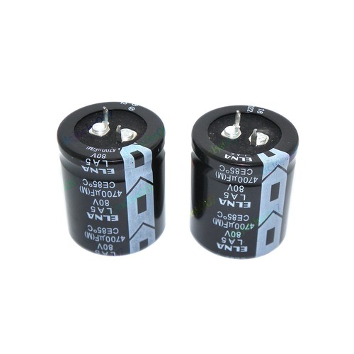 ELNA LA5 4700uF 80V Audio Top Power Electrolytic Filter Capacitor - Picture 5 of 6