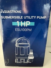 Aquastrong Sump Pump 1 HP Submersible Water Pump Thermoplastic Portable New