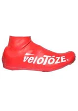 VeloToze Short Shoe Covers S/M EU 37-42.5 -or- L/XL 43-47 Red Road Bike Latex