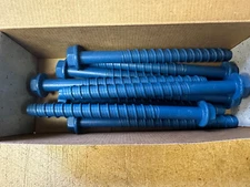 5/8" x 8" TorqueMaster Blue Hex Head Masonry Concrete Screws Box of 8