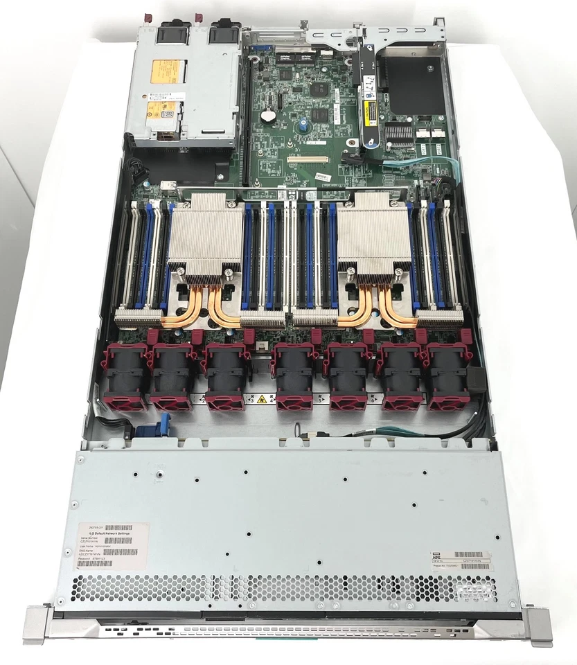 HP DL360 755259-B21 Gen9 2x Heatsink 7x Fans 4LFF CTO 1u Rack Server - Image 4 of 4