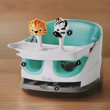 Baby Einstein DINE & DISCOVER MULTI-USE BOOSTER SEAT - White/Turquoise