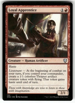 MAGIC LOYAL APPRENTICE 102 COMMANDER: PHYREXIA: ALL WILL BE ONE NM
