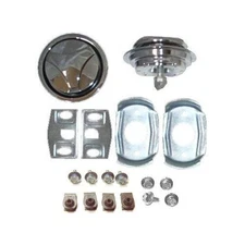 1970 MUSTANG MACH 1 COMPLETE HOOD LOCK KIT, 18 PC