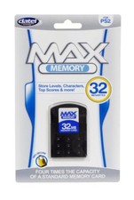 PS2 32 Meg Max Memory Card For PlayStation 2 Expansion Black 9E