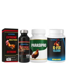 Poultry Nutritional Supplement Pack   Parasipro 100 Tabs, K-Fix 10.000 200 Tabs