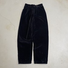 1970s Fashion Conspiracy Black Velour Pants