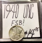 1940 Mercury Silver Dime UNC! FSB! ENN Coins