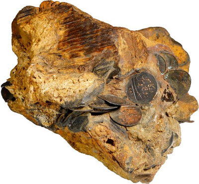 #ad Admiral Gardner Shipwreck 1809 INDIA British Madras Presidency massive clump $17570.00