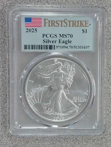 2025 BU American Silver Eagle PCGS MS70 (637)