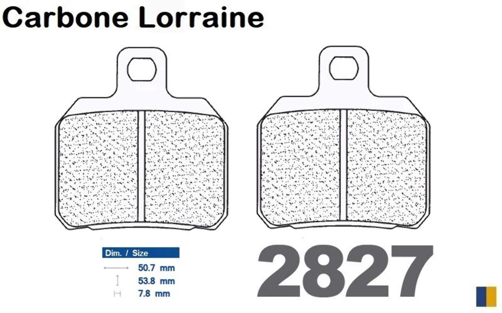 Plaquettes de frein arrière Carbone Lorraine pour moto Aprilia RSV 1000