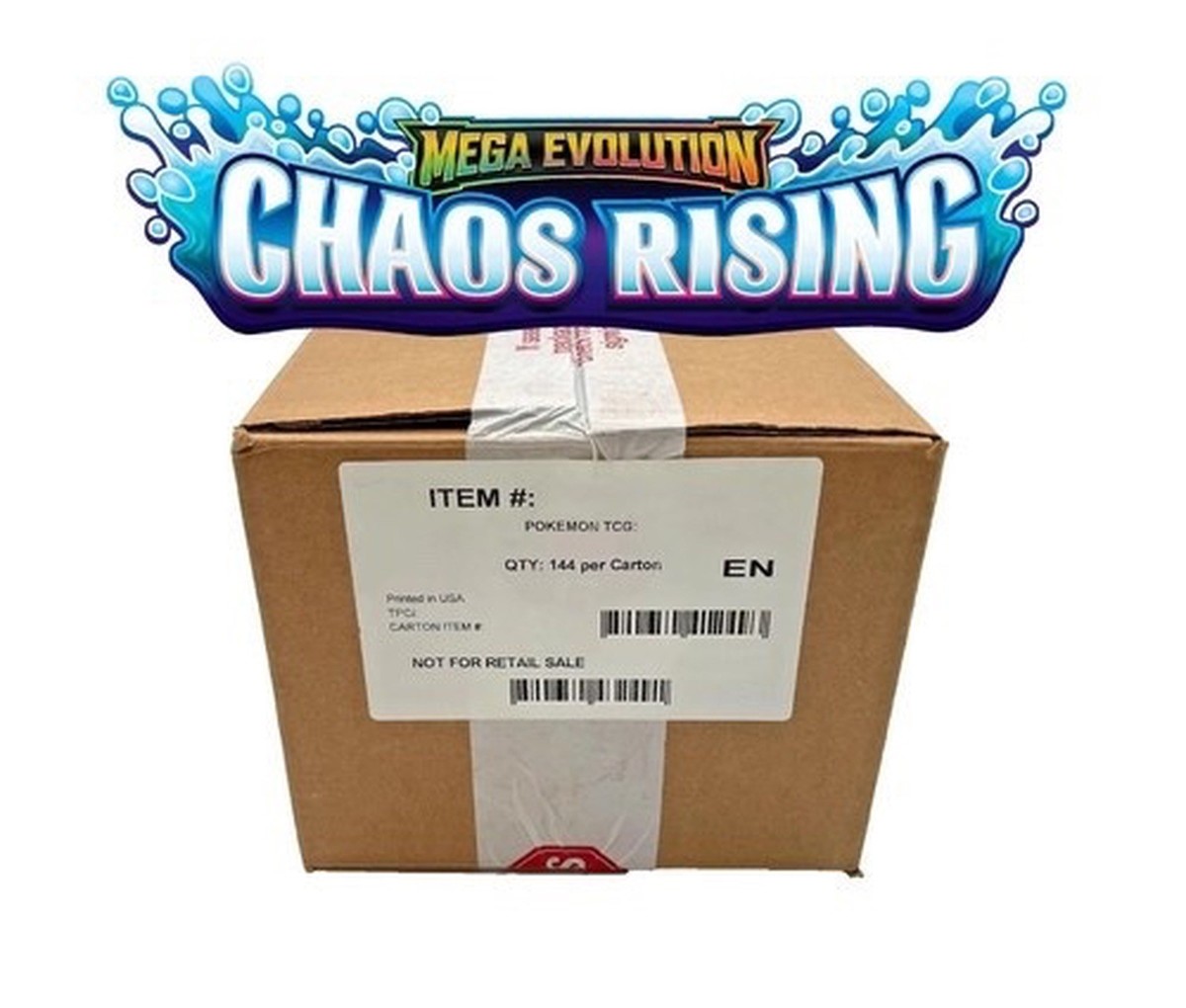 Pokemon Chaos Rising (ME04) Sleeved Packs Factory Sealed Case (144