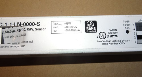 Lot of 10 Eaton LVCM-75-1-C-1-1-LN-0000-S Low Voltage Control Modules 48VDC 75W - Picture 9 of 12
