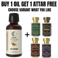 Virgin Jojoba Oil 10ml Carrier Oil for Hair Skin Massage DIY Free Attar