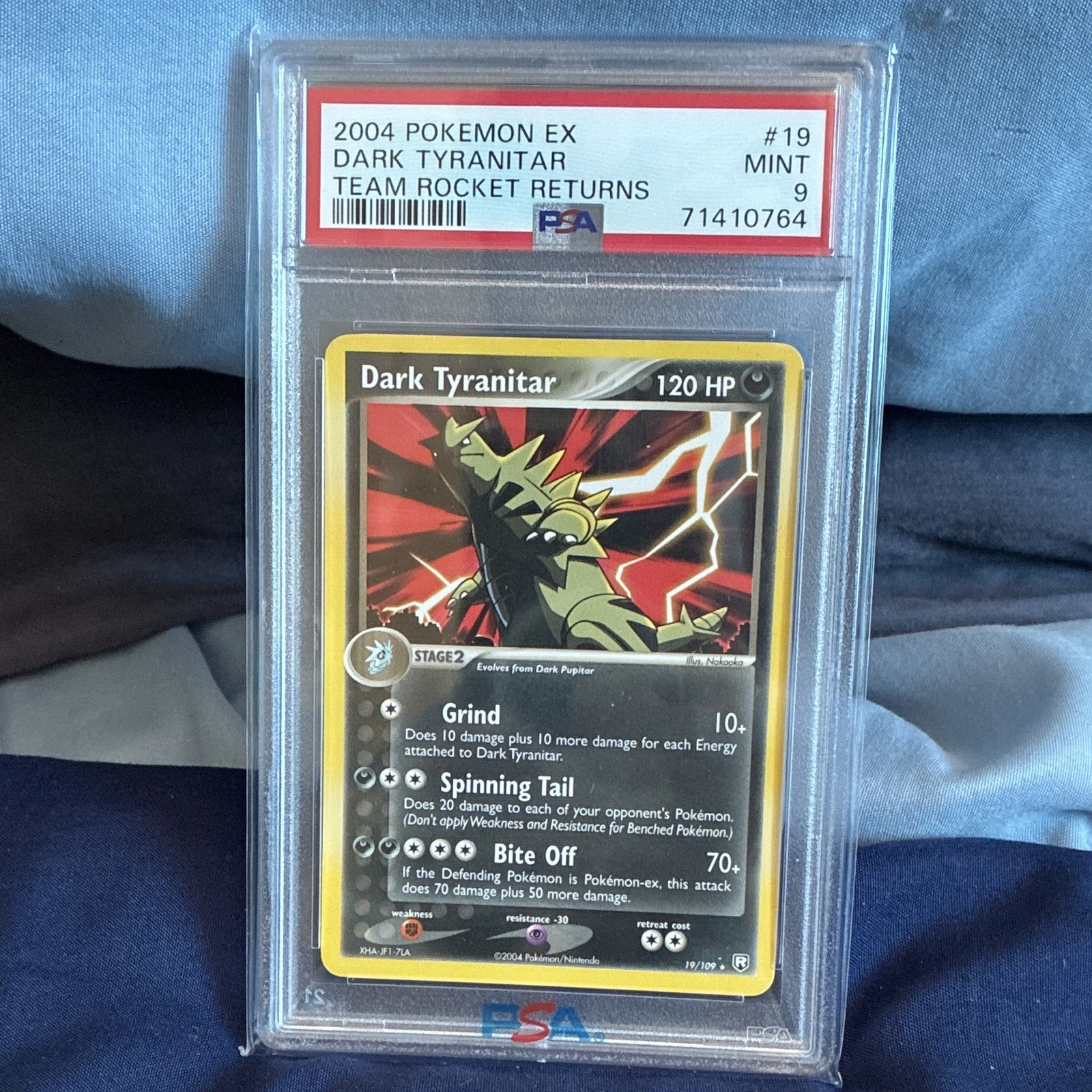 Pokemon PSA 9 Dark Tyranitar Holo Rare Team Rocket Returns 19/109 2004
