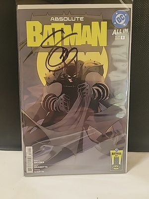 #ad Absolute Batman #1 Batman Day Var. signed Scott Snyder 🔥 w COA $79.99
