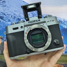 Fuji Fujifilm X-T10 XT10 16.3MP Mirrorless Digital Camera - Silver Body Only