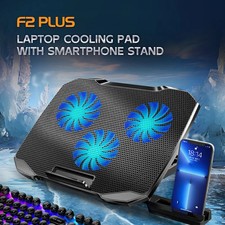 COOLCOLD Gaming Laptop Cooling Pad 3 Big Fans 10-17" Notebook, 5 Height, 2 USB
