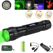 4in1 Red/Green/UV/White LED Flashlight Predator Torch Coyote Hog Hunting Light